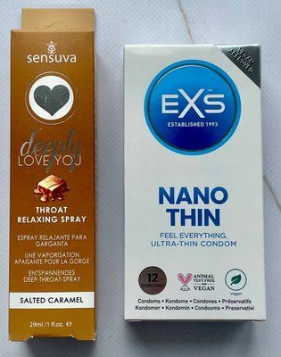 Набір EXS NANO Thin 12 шт - Sensuva Deeply Love You Salted Caramel SOS3606 фото