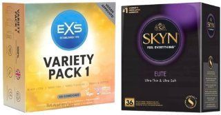 Набор с SKYN Elite (36 шт) + EXS Mixed Variety Pack 1, 48 штук SOS8006 фото