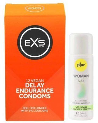 Набір EXS Delay (12 шт) + pjur Woman Aloe 30 мл SOS13475 фото
