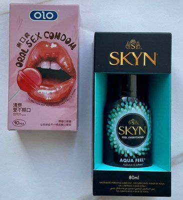 Набір OLO Oral Candy смакові 10 шт + Лубрикант на водній основі SKYN AQUA FEEL, 80 мл SOS1210 фото
