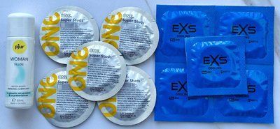 Набір One Super Studs 5 шт + EXS Cooling 5 шт + Лубрикант pjur Woman Nude 30 мл SOS3506 фото
