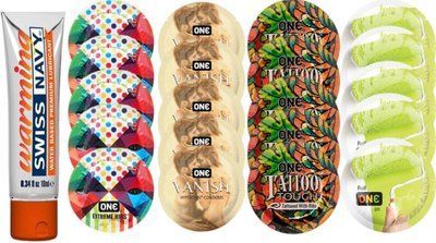 Набор из Swiss Navy Water-Based 10 мл + ONERibs + ONE Vanish + ONETattoo + ONE Color SOS8554 фото