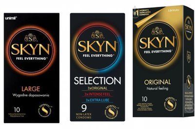 Комплект: SKYN Large 10 шт. + SKYN 5 Senses + SKYN Original 10 шт. SOS11723 фото