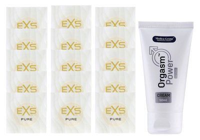 Комплект EXS Pure15 шт + Orgasm Power For Men Cream (50 мл) SOS14878 фото