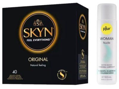SKYN Original 40 шт + pjur Woman Nude 100 мл SOS13375 фото
