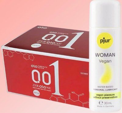 OLO збуджуючі 001 (червоні) 10 штук+ Лубрикант pjur Woman Vegan 30 мл SOS4601 фото