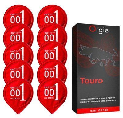 Комплект OLO Warming 001 10 шт + Orgie TOURO Power Cream (15 мл) SOS14427 фото