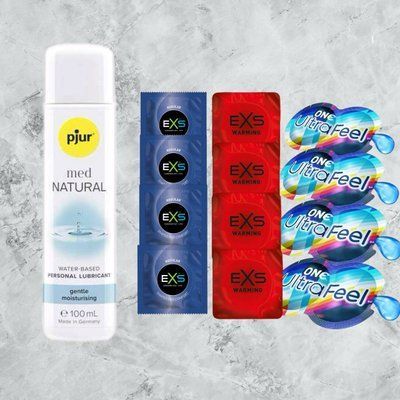 Комплект 18 штук EXS+ONE - Лубрикант pjur MED Natural Glide, 100 мл SOS4762 фото