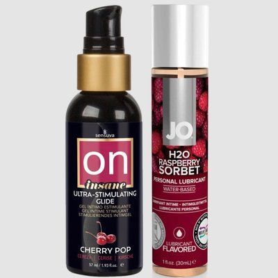 Sensuva Ultra-Stimulating On Insane Cherry Pop (57 мл) + JO Raspberry Sorbet (30 мл) LB195 фото