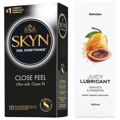 Набор Лубрикант Satisfyer Mango & Passion 300мл + SKYN Close Feel 10 шт. SOS12825 фото