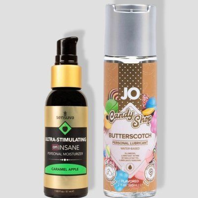 Sensuva Ultra-Stimulating On Insane Caramel Apple (57 мл) + JO Candy Shop Butterscotch (60 мл) LB241 фото