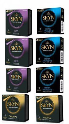 Набір: SKYN Elite 9 шт. + Skyn Extra Lube 9 шт. + Skyn Original 6 шт. SOS11824 фото