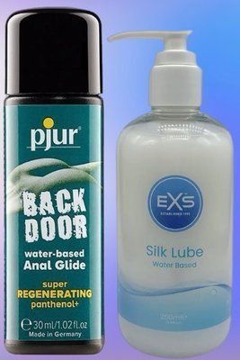 Набір лубрикантів pjur backdoor Regenerating 30 мл + EXS Aloe vera silk lube 250 мл LB464 фото