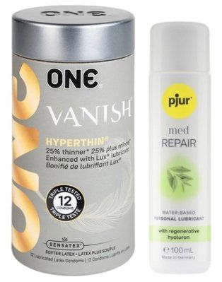 Набор 12 шт ONE Vanish + Pjur MED Repair Glide 100 мл SOS13076 фото