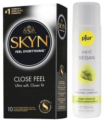 Комплект SKYN Close Feel 10шт + Pjur MED Vegan Glide 100 мл SOS13176 фото