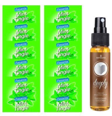 Комплект Pasante Mint Tingle 10 шт + Sensuva Deeply Love You Chocolate Coconut (29 мл) SOS13927 фото