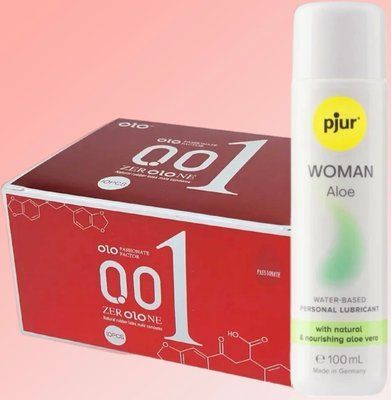OLO збуджуючі 001 (червоні) 10 штук+ Лубрикант pjur Woman Aloe 100 мл SOS4602 фото