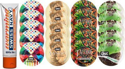 Набор из Swiss Navy Water-Based 10 мл + ONERibs + ONE Vanish + ONETattoo + ONE Mint Chocolate SOS8555 фото
