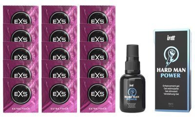Комплект EXS Extra Thick 15 шт + Intt Hard Man Power SOS14719 фото