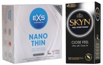 Набор з SKYN Close Feel 10 шт + EXS NANO THIN 48 шт SOS7858 фото