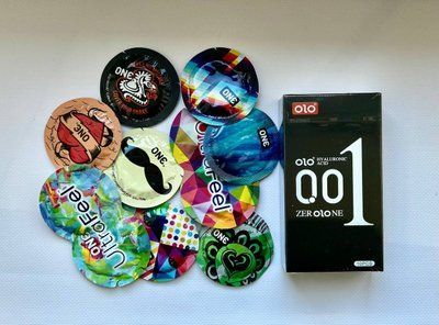 Набір з 20 шт : OLO Black 0,01 10 шт , One : UltraFeel , Sensitive , Pleasure Plus SOS1011 фото
