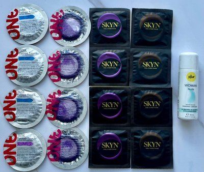 Набор из 16 штук Skyn, One + лубрикант pjur Woman Nude (30 мл) SOS4057 фото