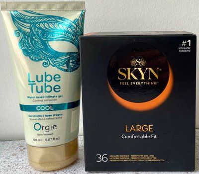 Набір SKYN Large, 36 шт + LUBE TUBE COOL, 150 мл ORGIE SOS1111 фото