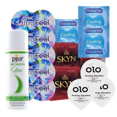 Набір з 24 штук One-Skyn-Olo-Pasante + pjur Woman Aloe на водній основі (30 мл) SOS4107 фото