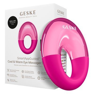 Масажер для очей GESKE Cool&Warm Eye Massager 7в1 magenta HB0311 фото