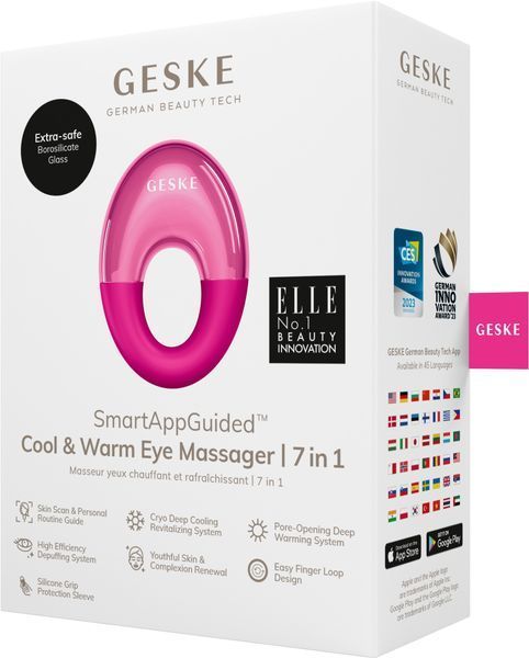 Массажер для глаз GESKE Cool & Warm Eye Massager 7в1 magenta HB0311 фото