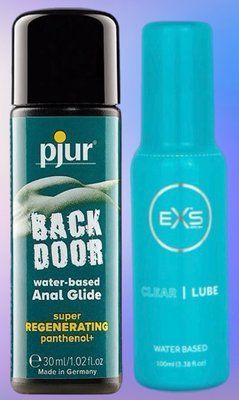 Набір лубрикантів pjur backdoor Regenerating 30 мл + EXS Clear Lube Water Based 100 мл LB465 фото