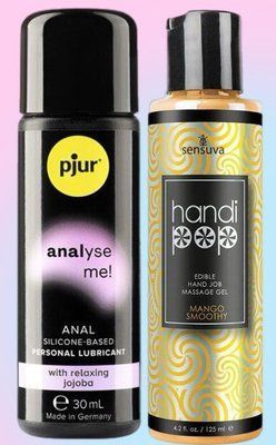 Набір лубрикантів pjur analyse me! Relaxing jojoba silicone 30 мл + Sensuva Handipop Mango Smoothie (125 мл) LB614 фото