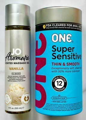 Набор 12 шт ONE Super Sensitive + System JO Aromatix Vanilla 120 мл SOS1707 фото
