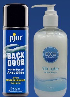 Набір лубрикантів pjur backdoor Comfort water glide 30 мл + EXS Aloe vera silk lube 250 мл LB316 фото