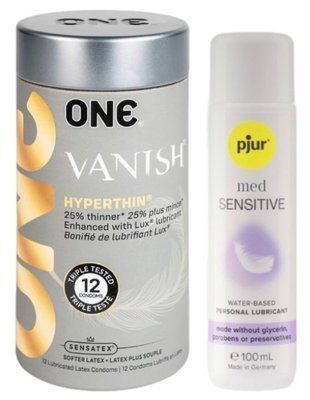 Набор 12 шт ONE Vanish + Pjur MED Sensitive Glide 100 мл SOS13077 фото