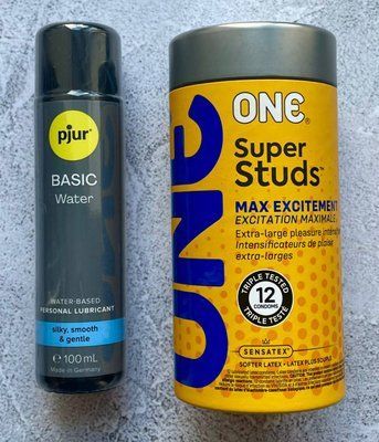 Набір ONE Super Studs 12 шт - Лубрикант pjur Basic waterbased 100 мл SOS2608 фото