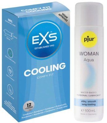 Комплект EXS Cooling 12 шт + Pjur Woman Aqua 100 мл SOS13627 фото