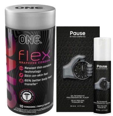Набор из 10 шт ONE Flex графен + пролонгатор PAUSE, 50 мл Nuei SOS9306 фото