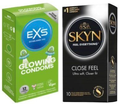 Набор з SKYN Close Feel 10 шт + EXS Glowing 12 штук SOS7859 фото