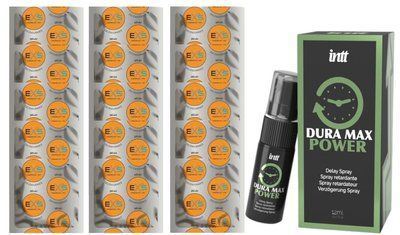 Комплект: EXS Delay 15 шт + Пролонгатор Intt Dura Max Power (12 мл) SOS11119 фото