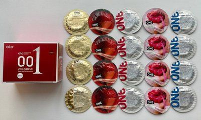 Комплект 30 штук OLO Збуджуючі з розігріваючим ефектом 001 + ONE Extreme Ribs, Vanish, Flavor Waves, Classic SOS2258 фото