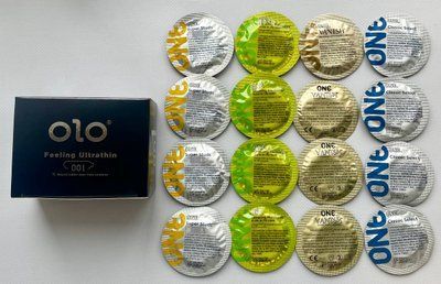 Набор 26 штук OLO Feeling Ultrathin 001 + ONE Super Studs, Glowing Pleasures, Vanish, Classic SOS2208 фото