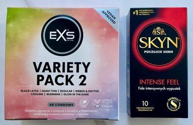 Комплект Skyn Intense Feel 10 шт + EXS Variety pack 2 на 48 штук SOS3058 фото