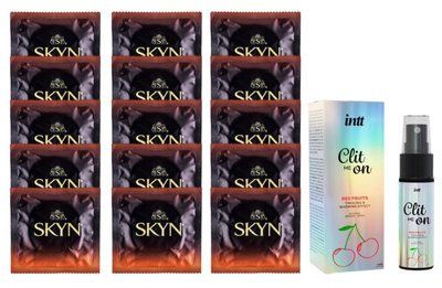 Комплект Skyn Warming 15 шт + Intt Clit Me On Red Fruits Warming Effect 15 мл SOS14529 фото