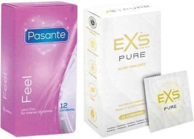 Набір з Pasante Sensitive Feel (12 шт) + EXS Pure 12 шт SOS8155 фото