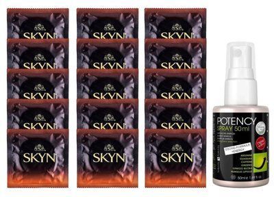 Комплект Skyn Warming 15 шт + Lovely Lovers Potency Spray (50 мл) SOS14479 фото