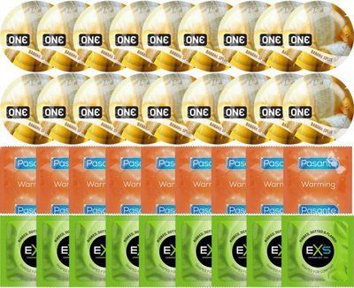 Набір 36 шт ONE Banana Split + Pasante Warming + EXS EXTREME 3 в 1 SOS7709 фото