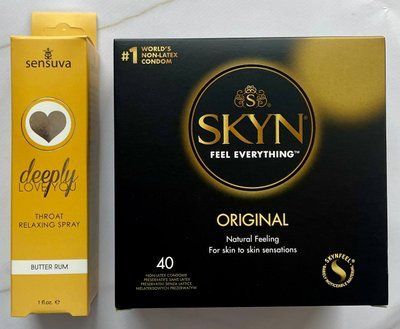 Набір SKYN ORIGINAL 40 шт + Спрей для оральних ласк Sensuva Deeply Love You Butter Rum (29 мл) SOS1407 фото