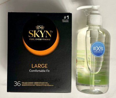 Набор SKYN Large 36 шт + Лубрикант EXS Aloe 250 мл (прозрачный) SOS1607 фото