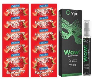 Набір Pasante Strawberry Crush 10 шт + Orgie WOW! Menthol, 10 мл SOS13978 фото